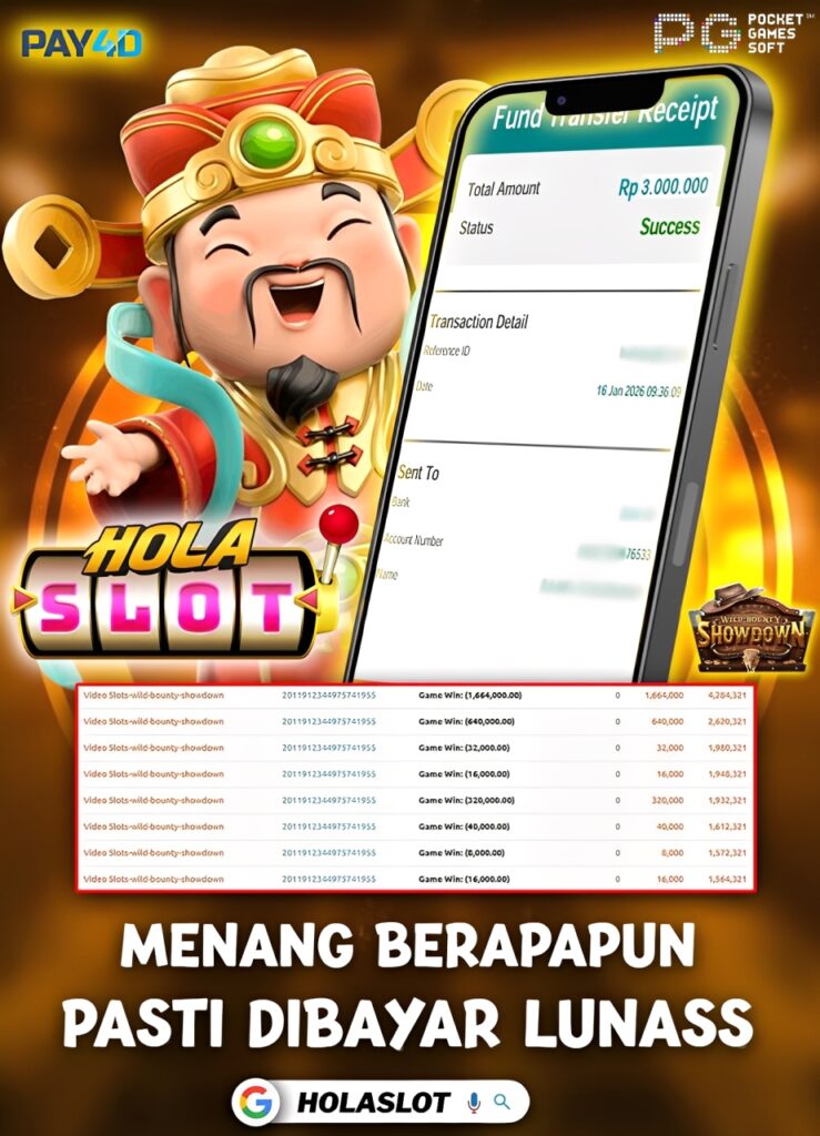 JACKPOT SLOT WILD BOUNTY SHADOW 16 JANUARI 2026